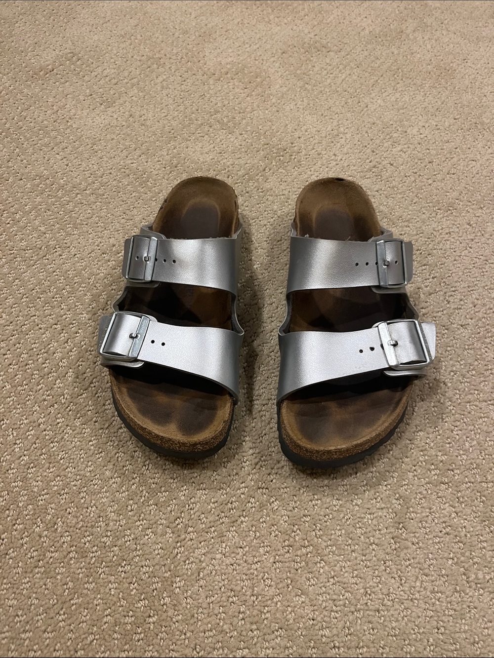 Birkenstocks silver 39